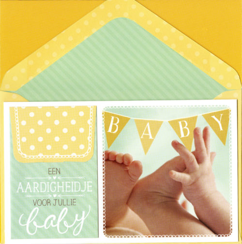 Card&Gift Wenskaart Aardigheidje voor Jullie Baby