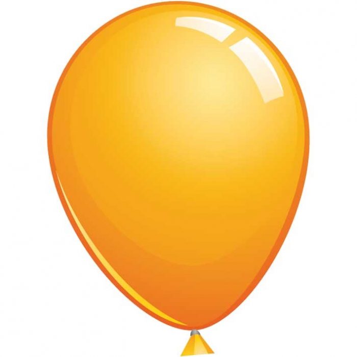 Reuze Ballon 90cm Pastel Oranje