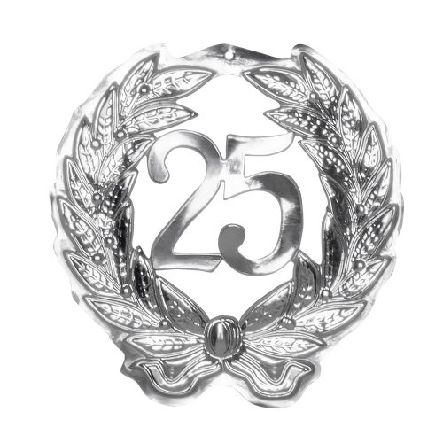 Jubileum Krans '25' Zilver 42cm