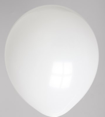 100st Pastel Ballonnen 12" Wit-045