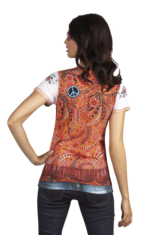 Shirt Fotoprint Hippie Dames