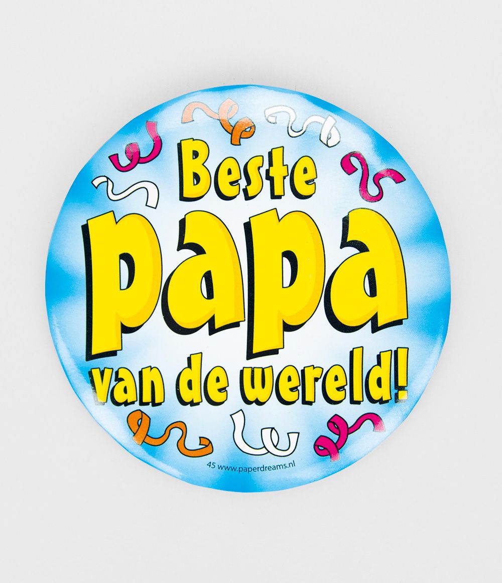 lood inhoudsopgave Diverse Button XL Beste papa - Ooms Feestwinkel