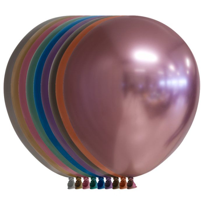5st Chrome Ballonnen Assorti 12"
