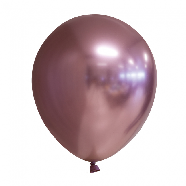 100st Chrome Ballonnen Roségoud 12"