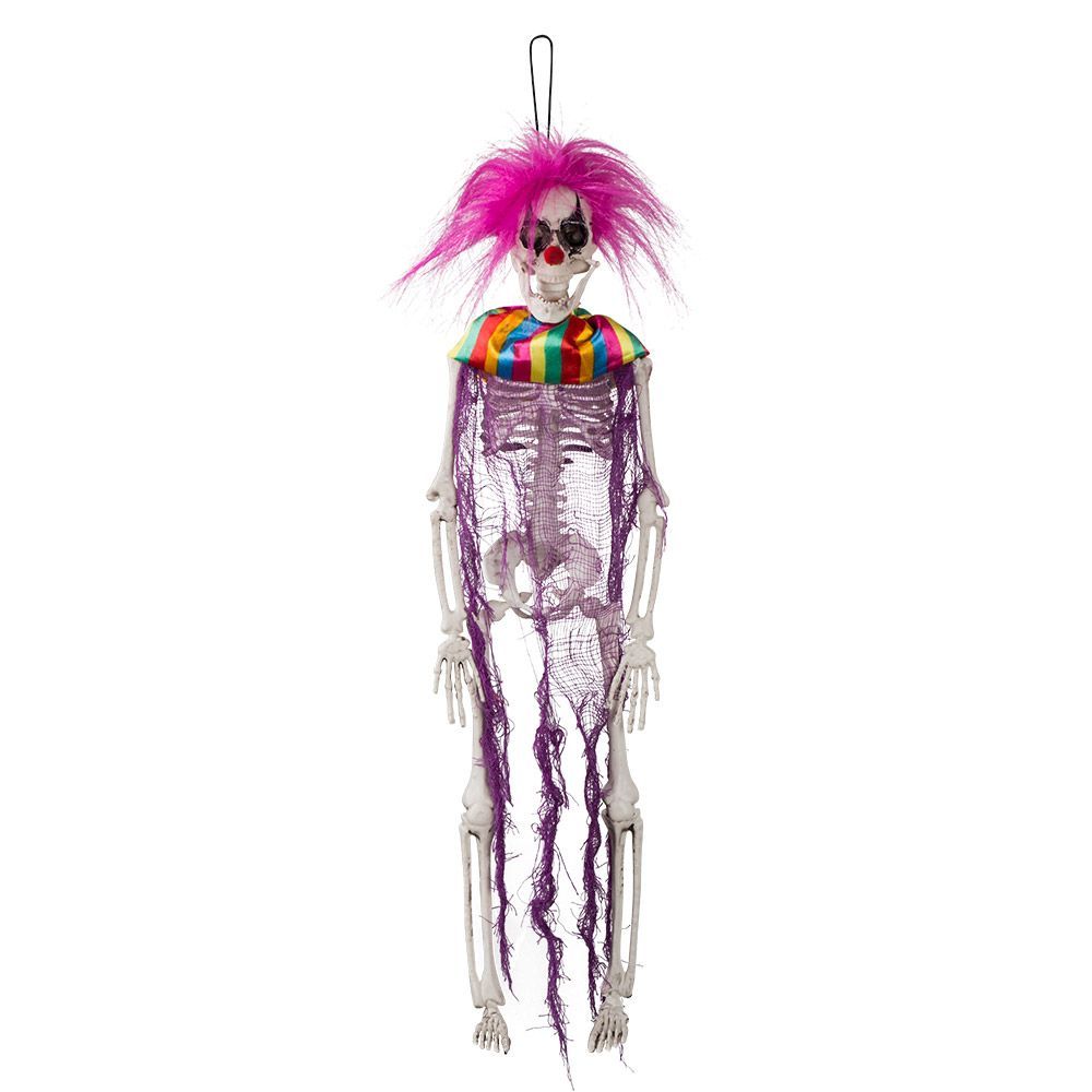Decoratie Skelet Crazy Clown 40cm