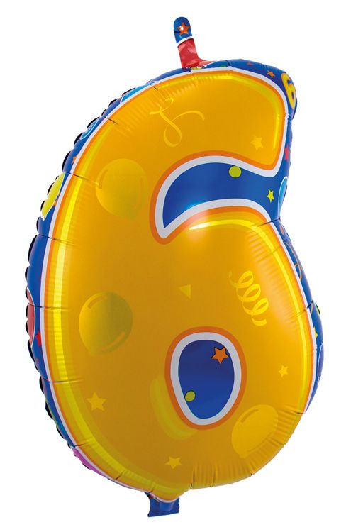 Folieballon Junior Shape 6 jaar 56cm