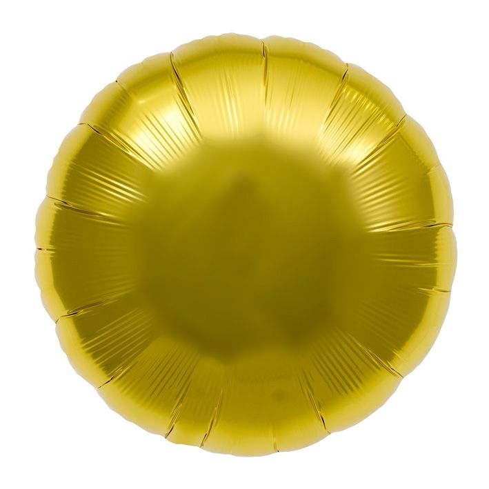 Folieballon Rond Uni Goud 46cm