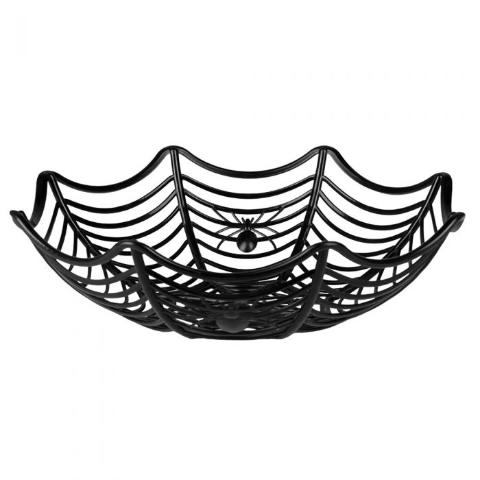 Halloween Mandje Spinnenweb 27cm