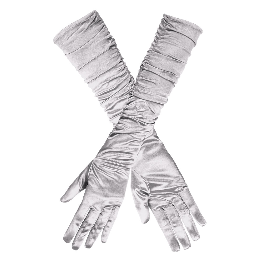 Handschoenen Hollywood Gerimpeld Zilver
