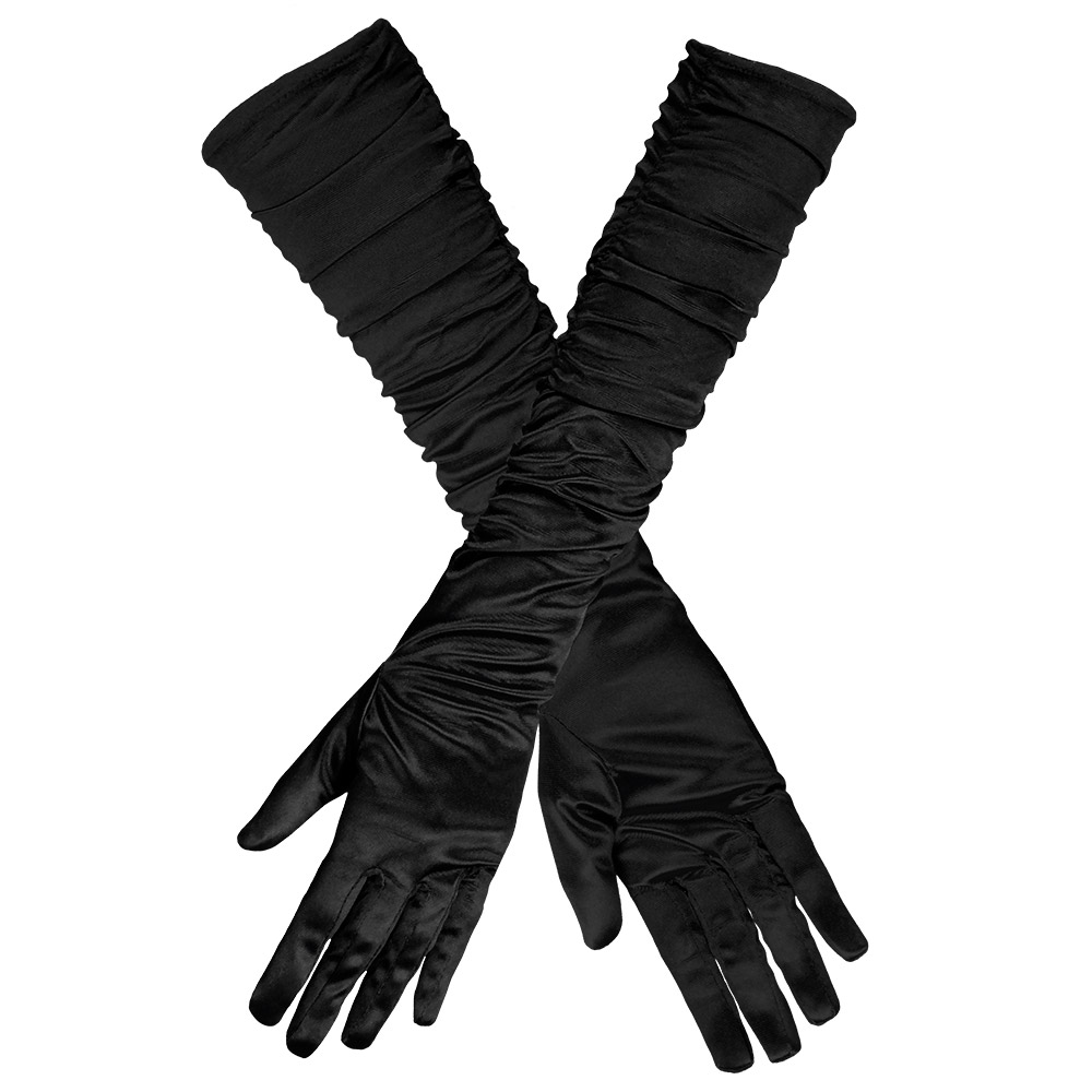 Handschoenen Hollywood Gerimpeld Zwart