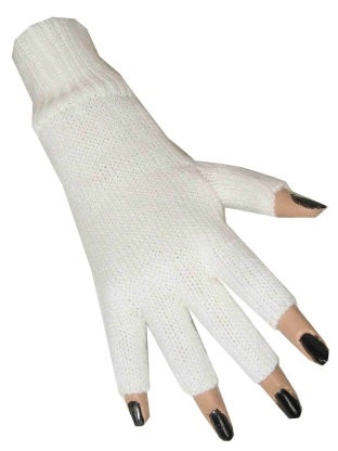 Handschoenen Vingerloos Wit