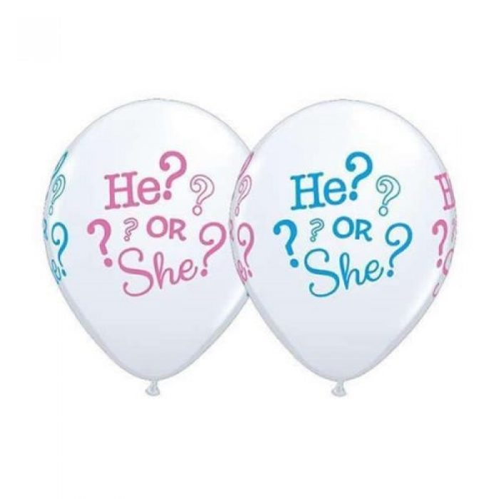 5st Helium Ballonnen He? or She? 11"