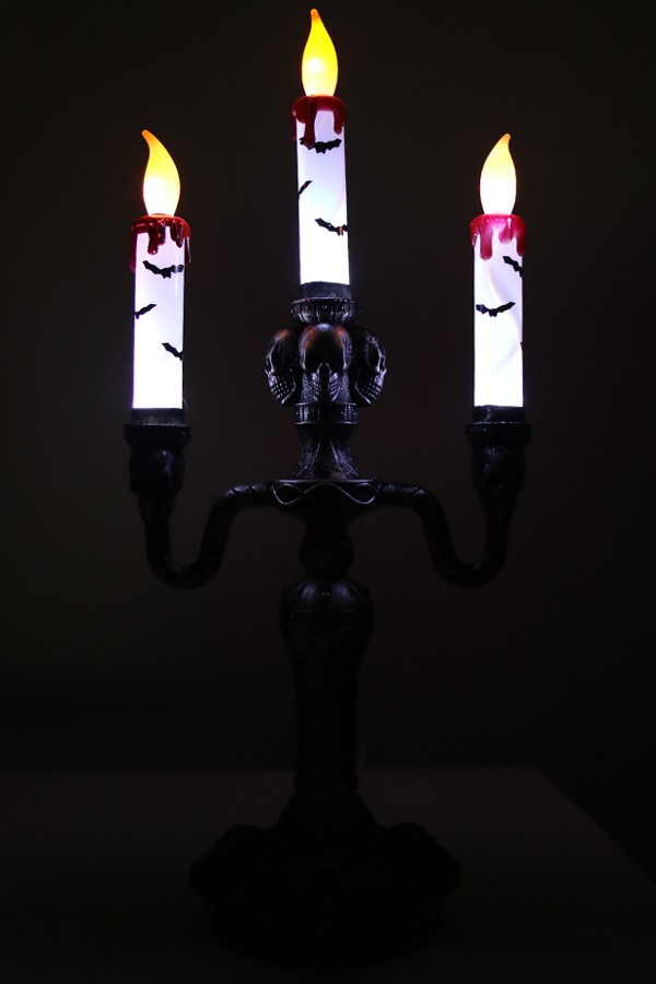 Kandelaar Horror 3 Kaarsen met Licht