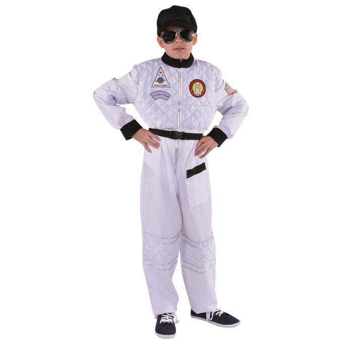 Kostuum Astronaut Luxe Wit Kind