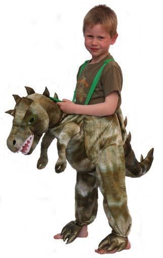 Kostuum Jump-in Dinosaurus Kind One Size