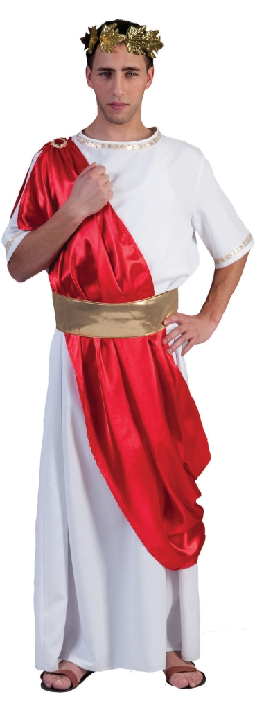 Chemie Bevestiging Echt Kostuum Romeinse Caesar Heren - Ooms Feestwinkel