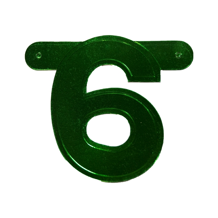 Letterslinger Cijfer-6 Groen