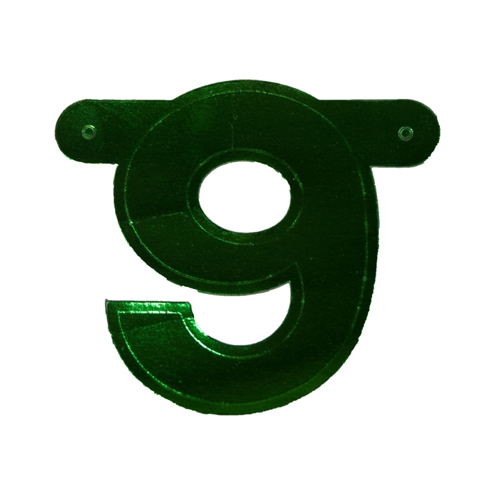 Letterslinger Cijfer-9 Groen