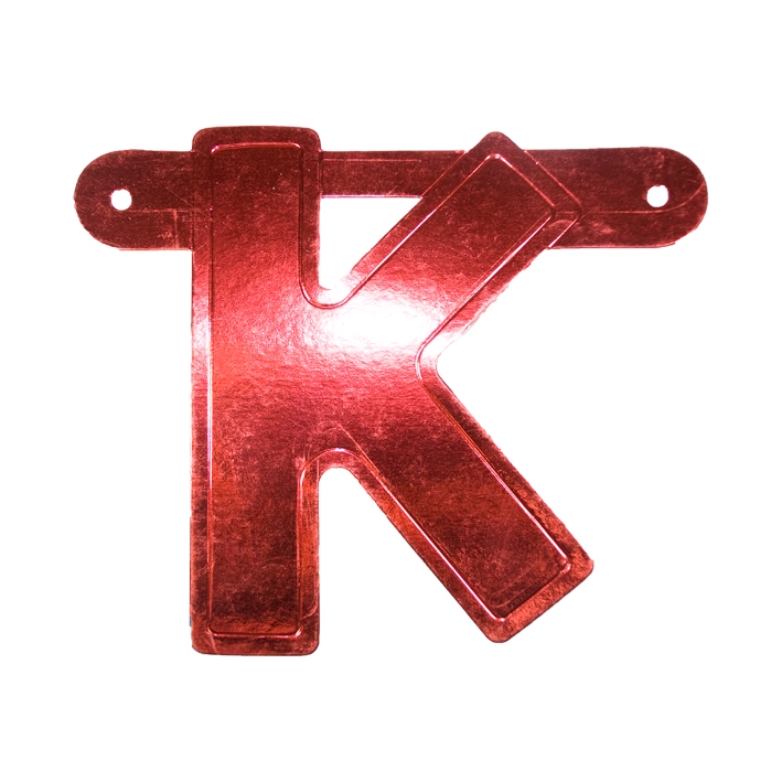 Letterslinger Letter-K Rood
