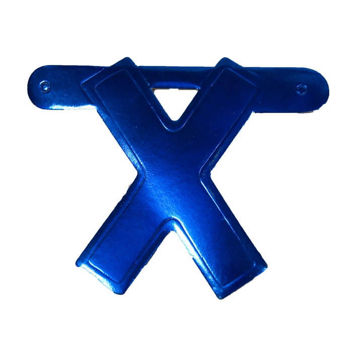 Letterslinger Letter-X Blauw