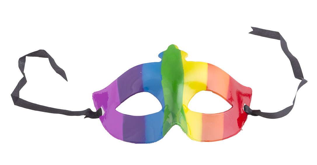 Oogmasker Regenboog Plastic