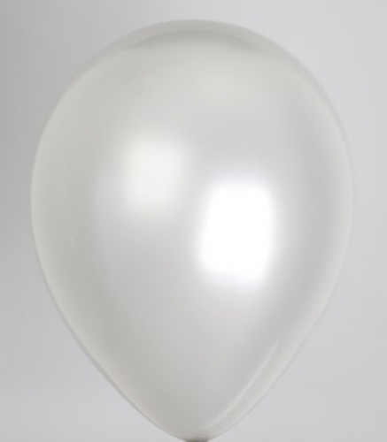 10st Pearl Ballonnen 14" Zilver-026
