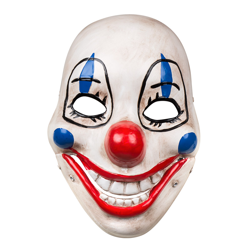 Plastic Masker Clown met Beweegbare Mond