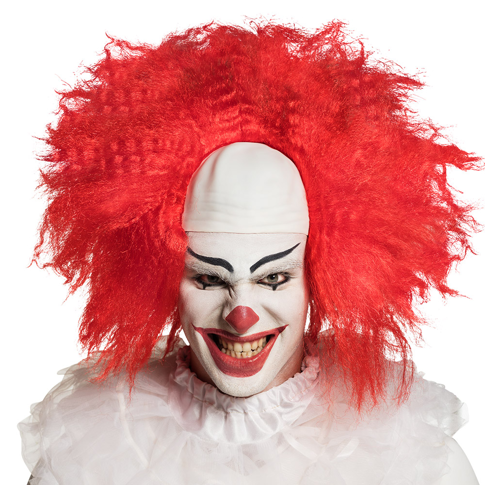 Pruik Horror Clown Rood ''It''