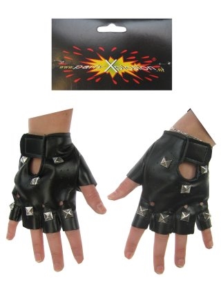 Punk Handschoenen Zwart