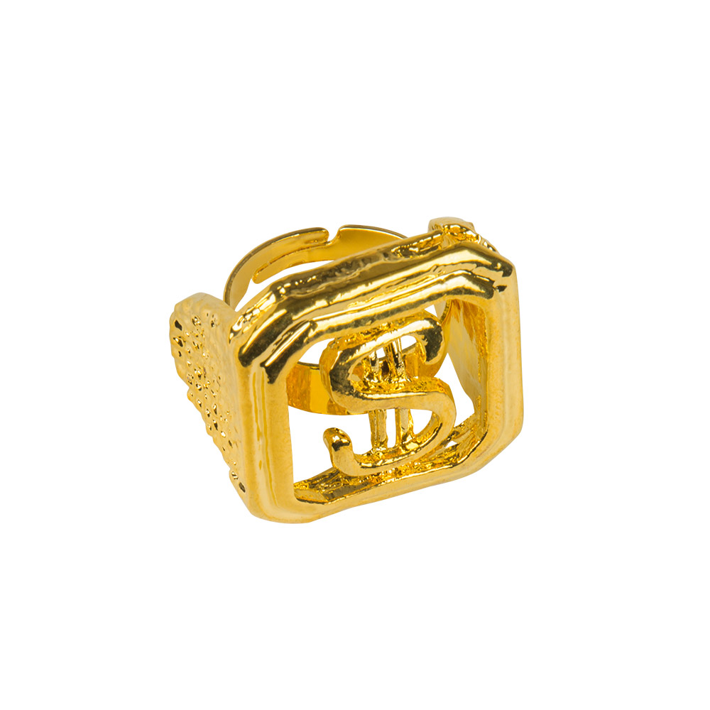 Ring Dollar Goud Verstelbaar