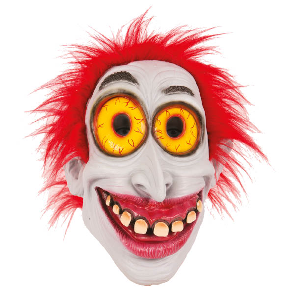 Rubber Masker Big Smile met Rood Haar