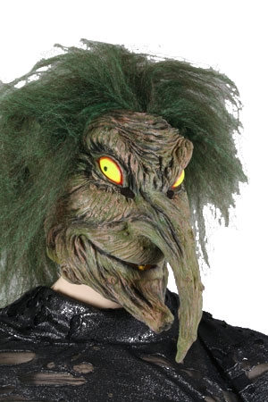 Rubber Masker Horror Heks Groen