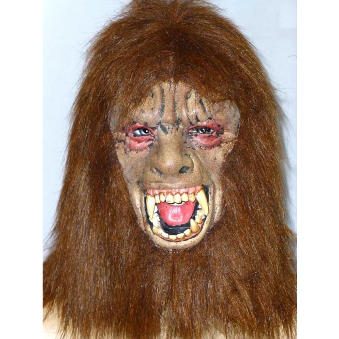 Rubber Masker Weerwolf Bruin