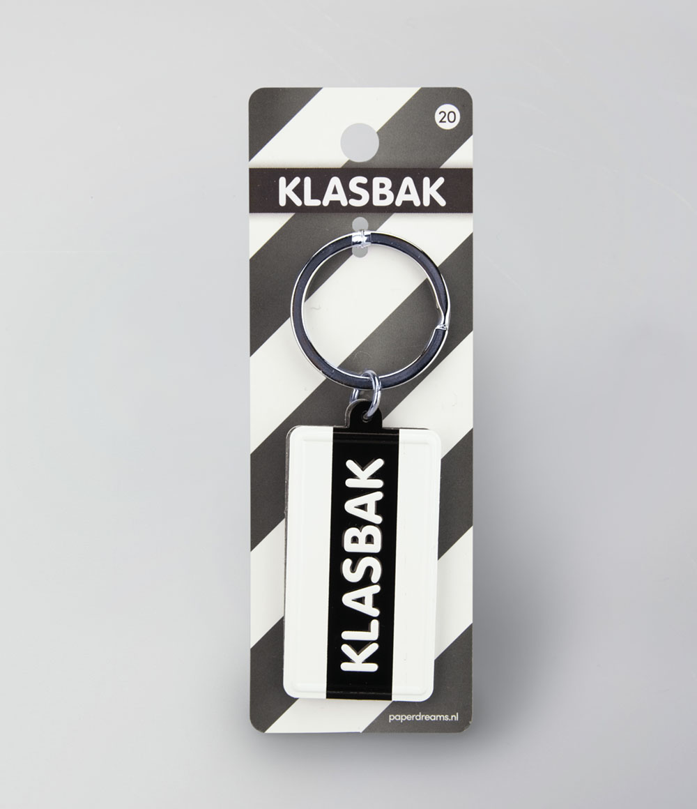 Sleutelhanger Black&White "Klasbak"