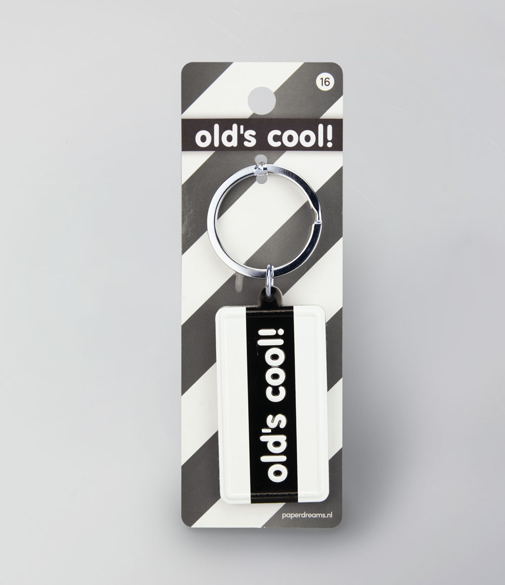 Sleutelhanger Black&White "Old's Cool"