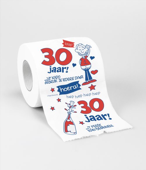 Toiletpapier 30 jaar Man