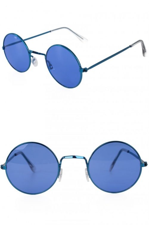 Hippie/Uilebril Blauw Glas