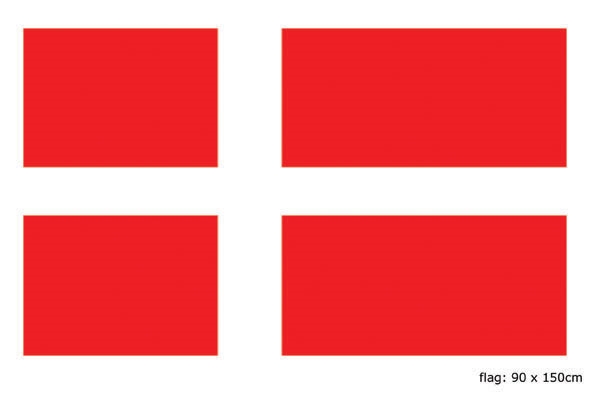 Vlag Denemarken 90x150cm