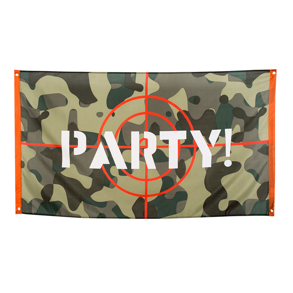Vlag Party! Camouflage 90x150cm