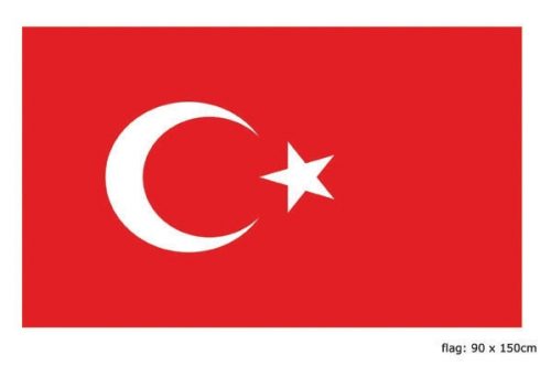 Vlag Turkije 90x150cm