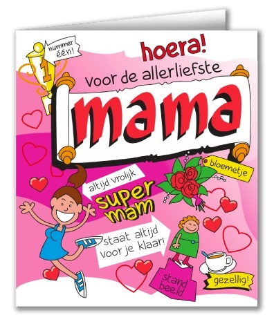 Wenskaart 33-Cartoon Mama