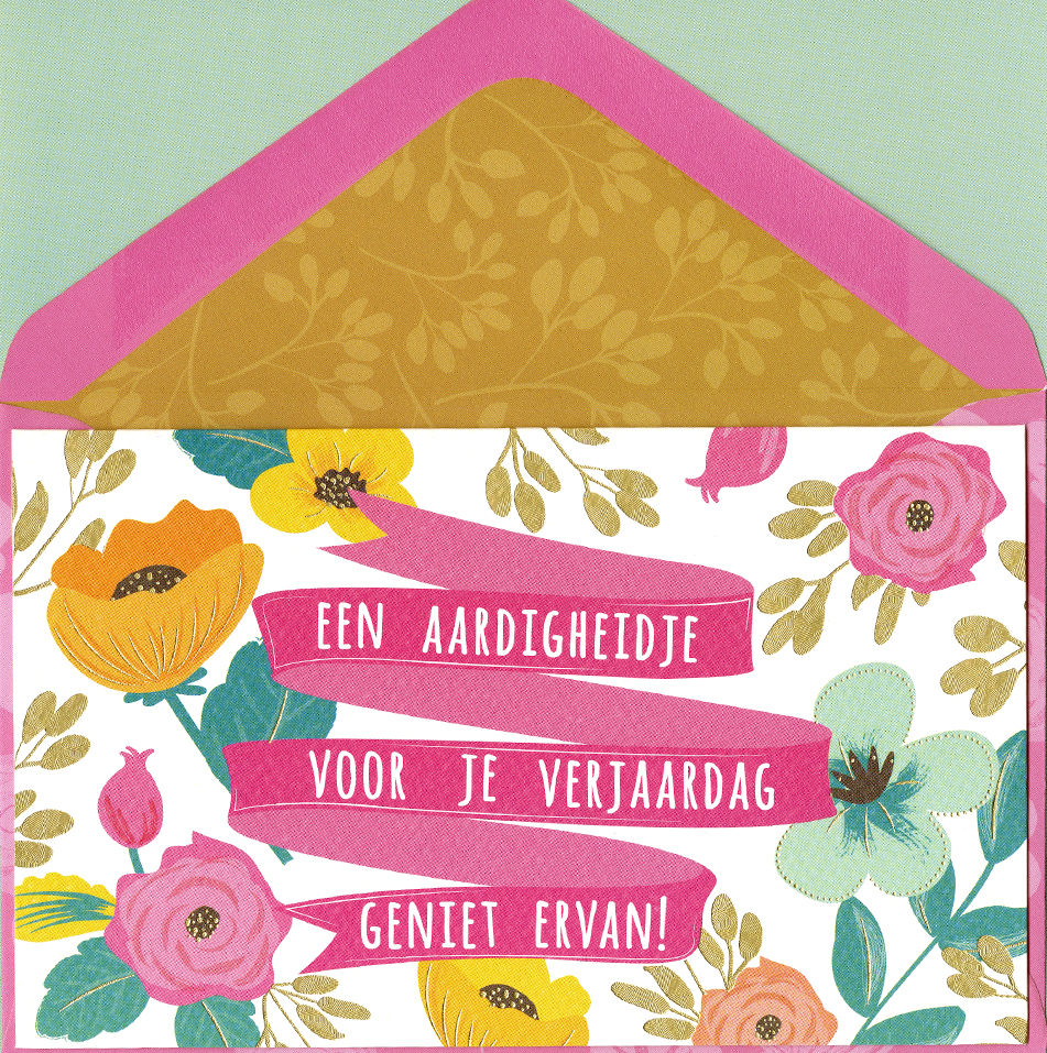 Card&Gift Wenskaart Aardigheidje voor Verjaardag
