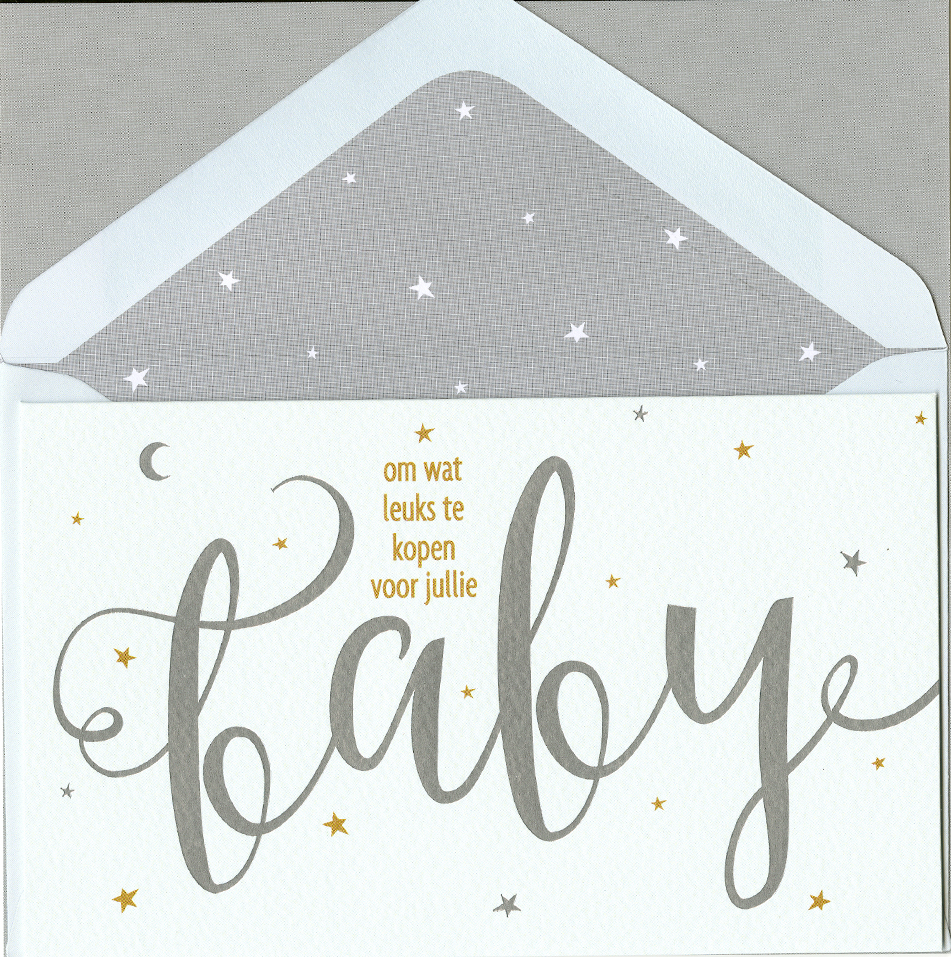 Card&Gift Wenskaart Baby Blauw
