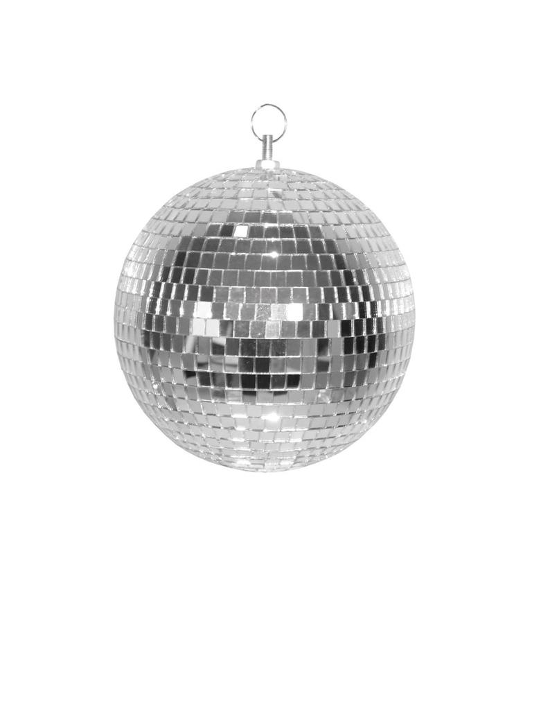 Disco Bal met Spiegeltjes Zilver 30cm