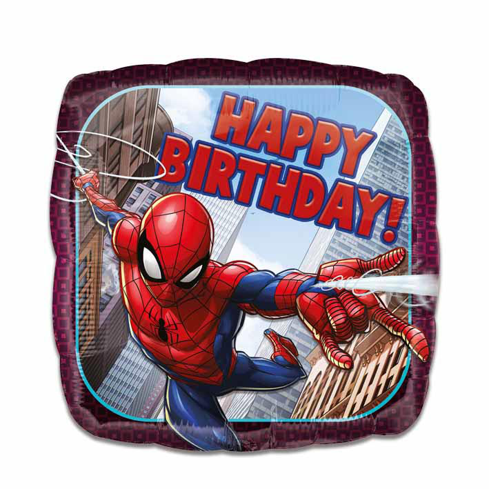 Folieballon Spiderman Happy Birthday 43cm