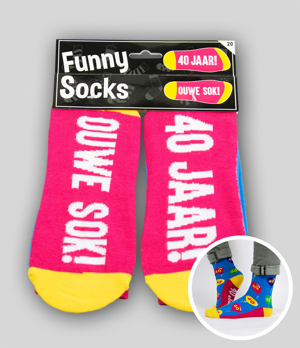 Funny Socks 40 jaar