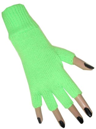 Handschoenen Vingerloos Fluor/Neon Groen