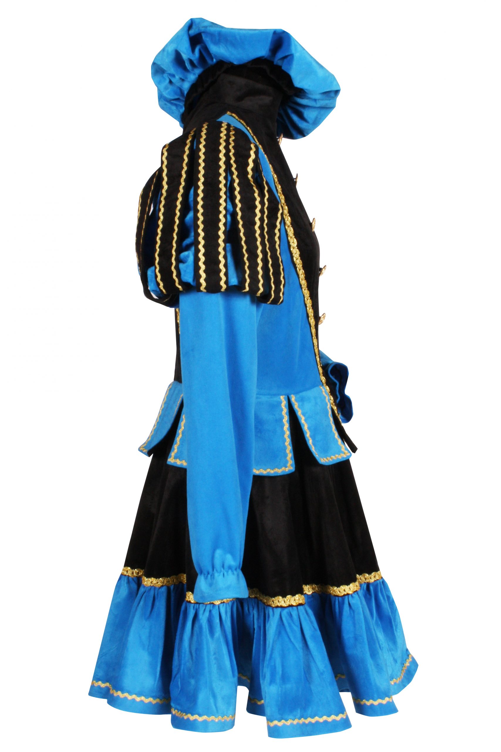 Jurk Damespiet Murcia Turquoise/Zwart