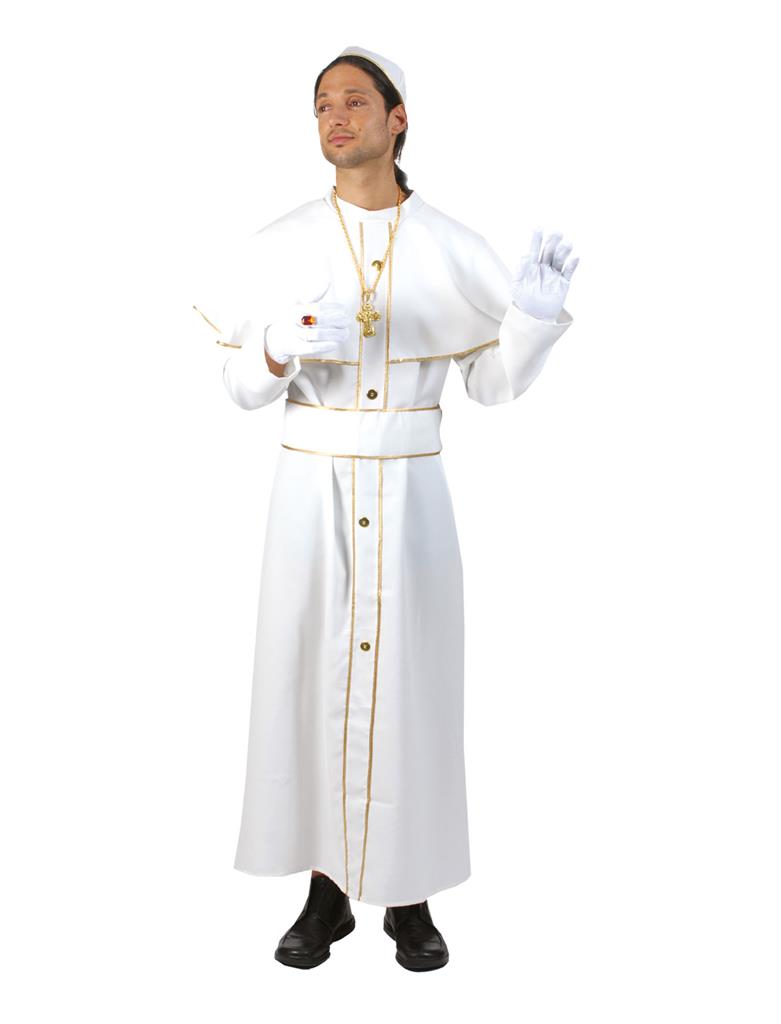 Kostuum Heilige Paus Wit Heren