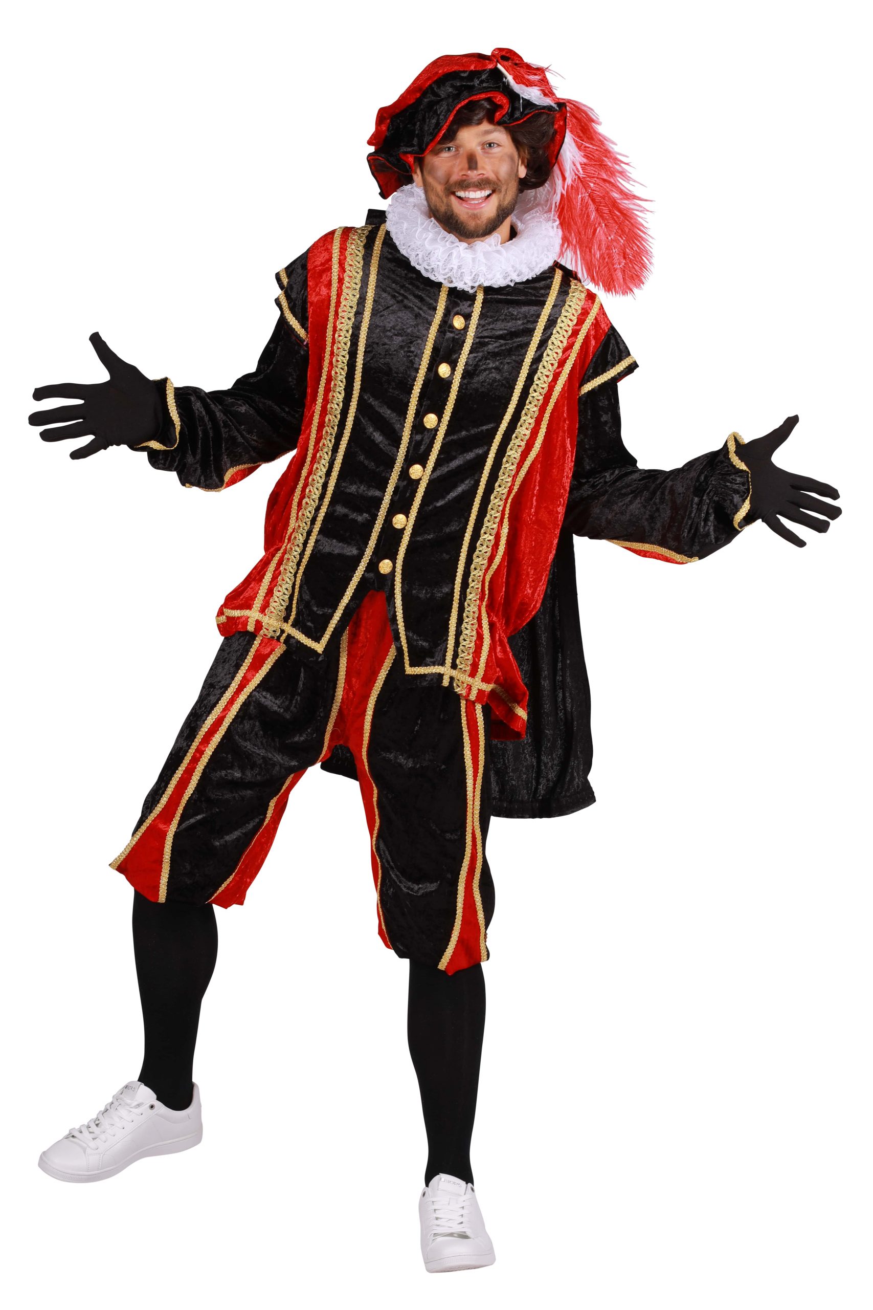 Kostuum Piet Bilbao Rood/Zwart